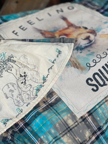 Flared Sleeve Flannel- Feeling Squirrely